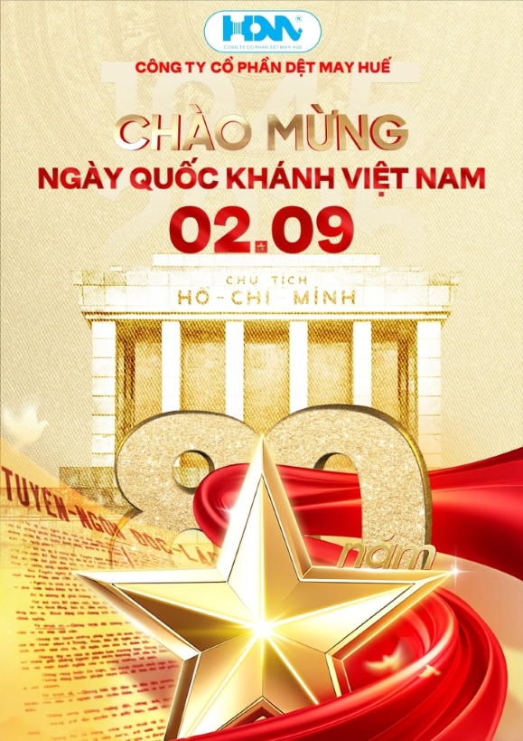 Công ty CP Dệt may Huế chào mừng Ngày Quốc khánh nước Cộng hòa XHCN Việt Nam