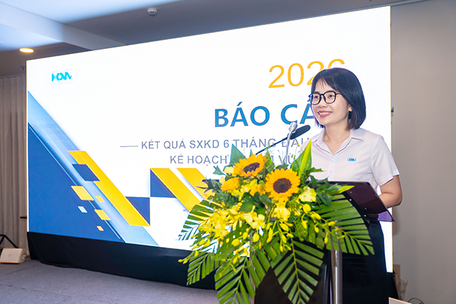 CÔNG TY CỔ PHẦN DỆT MAY HUẾ TỔ CHỨC HỘI NGHỊ SƠ KẾT HOẠT ĐỘNG SẢN XUẤT KINH DOANH 6 THÁNG ĐẦU NĂM 2026