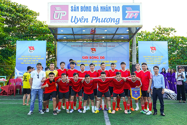 Công ty CP Dệt May Huế tham dự “Giải bóng đá thanh niên Đoàn Khối Cơ quan và Doanh nghiệp tỉnh, lần thứ III”